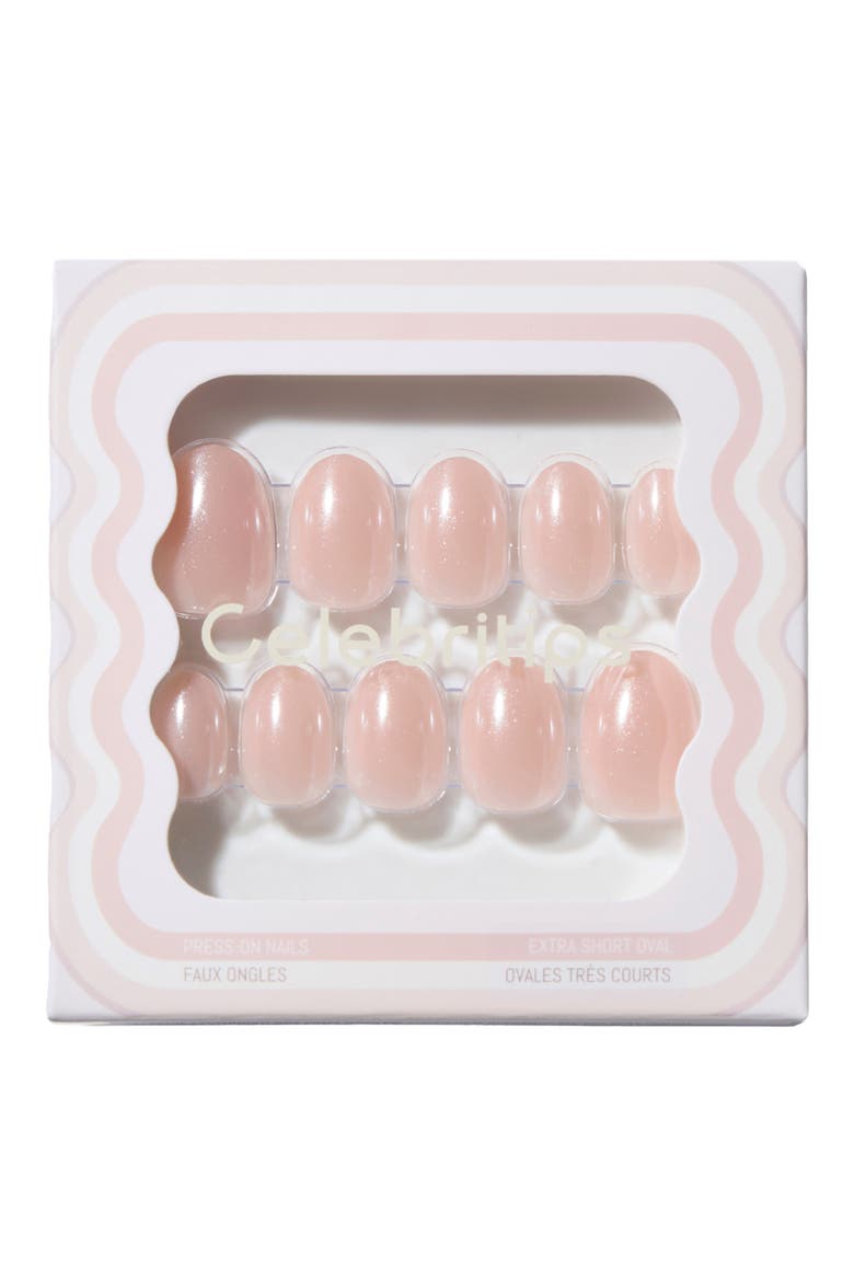 Extra Short Oval Press-On Nails, Main, color, BELLE