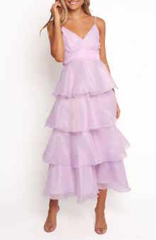 Petal & Pup Winslet Tiered Organza Maxi Dress