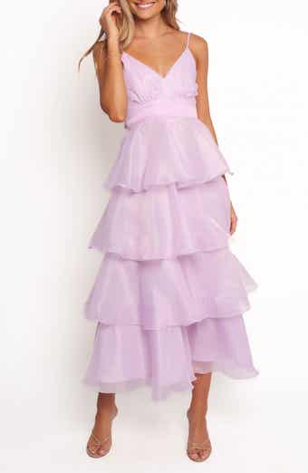 Petal & Pup Winslet Tiered Organza Maxi Dress