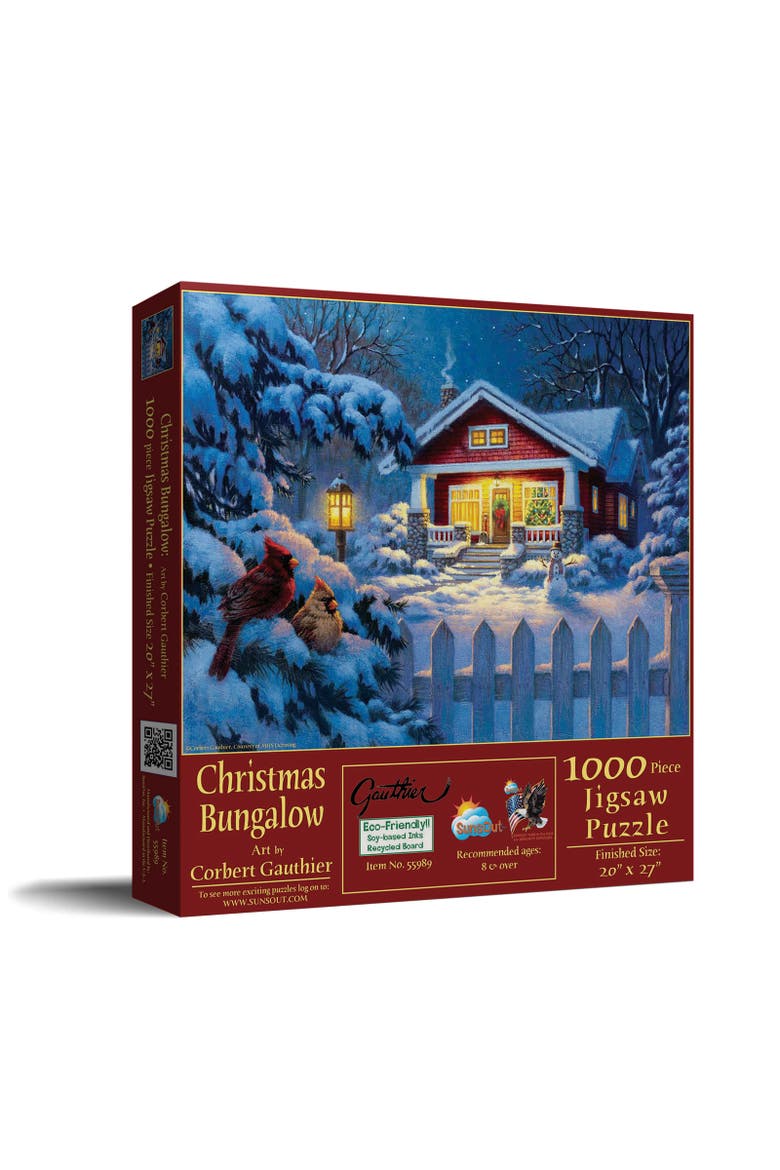Christmas Bungalow 1000 piece Jigsaw Puzzle for Adults, Main, color, Multicolor