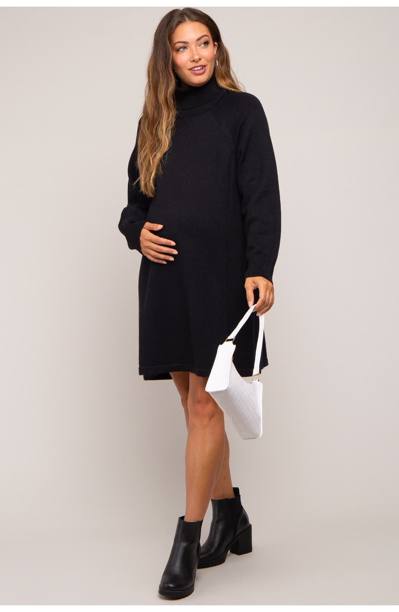 PinkBlush Turtleneck Long Sleeve Sweater Dress, Alternate, color, 