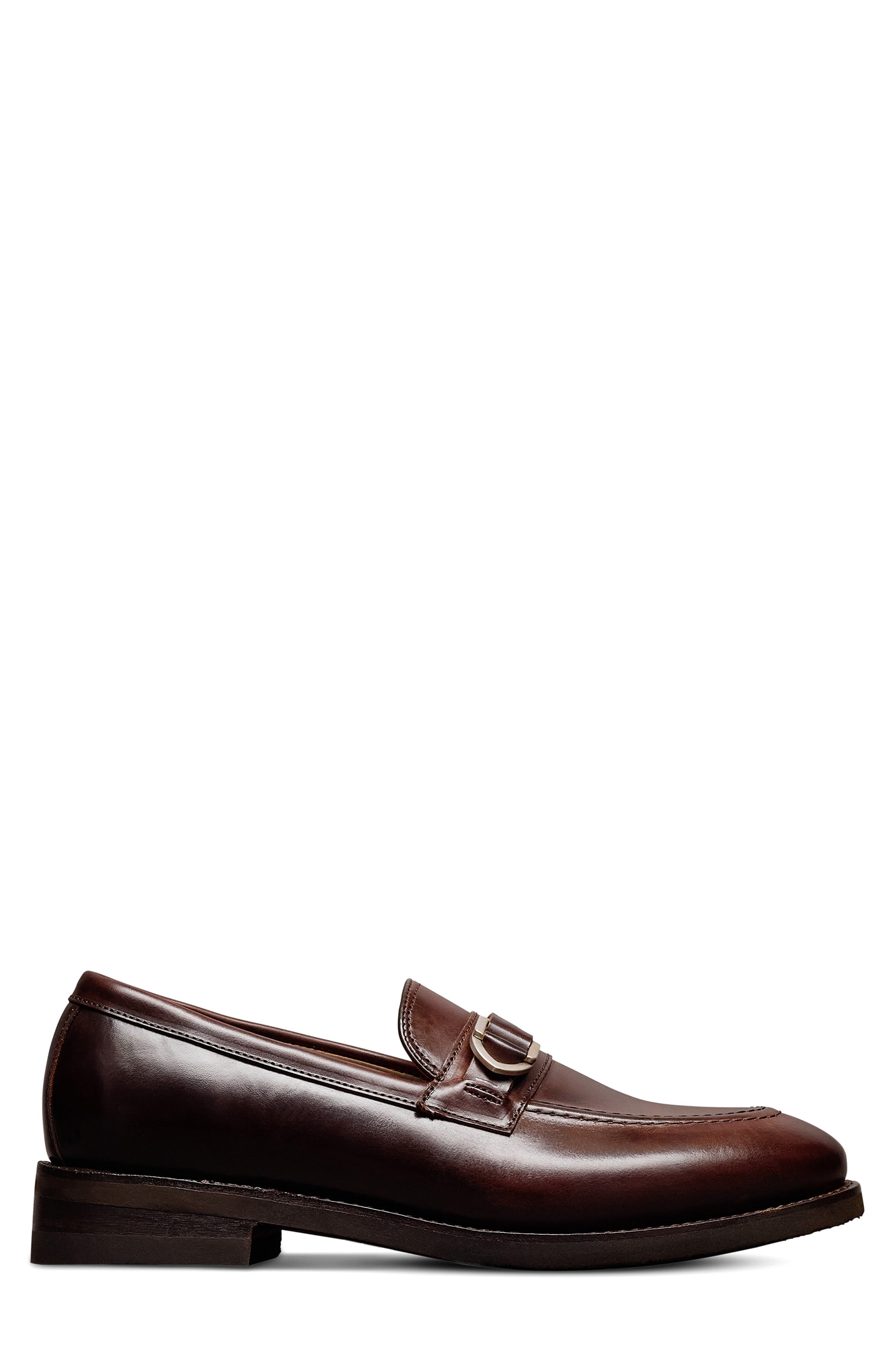 Allen Edmonds Rollins Buckle Loafer - Wide Width Available, Alternate, color, Dark Brown