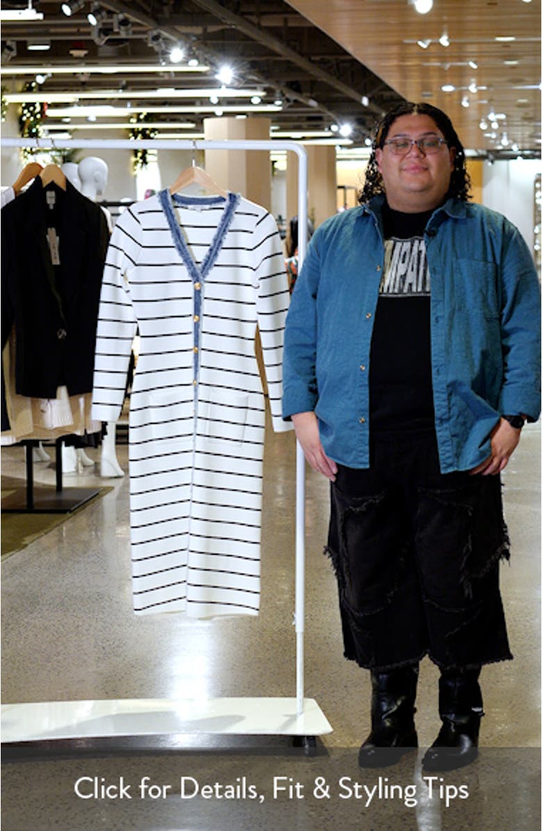 Stripe Long Sleeve Sweater Dress, sales video thumbnail