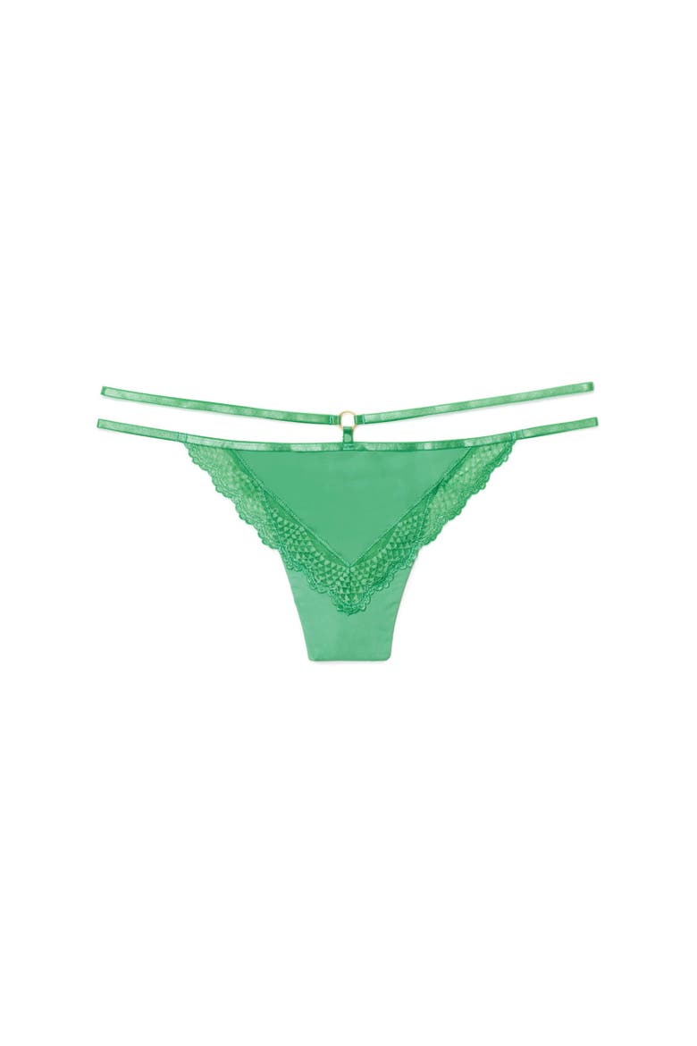 Marca Thong Panties, Alternate, color, Medium green