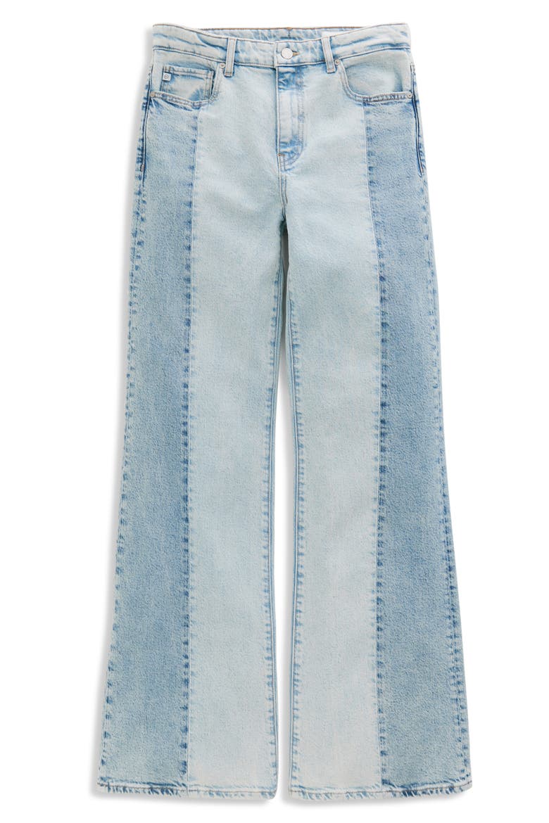 Saige Paneled Wide Leg Jeans, Alternate, color, SOLAR FLARE