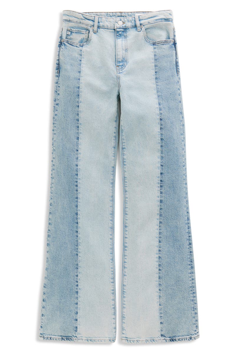AG Saige Paneled Wide Leg Jeans, Alternate, color, Solar Flare