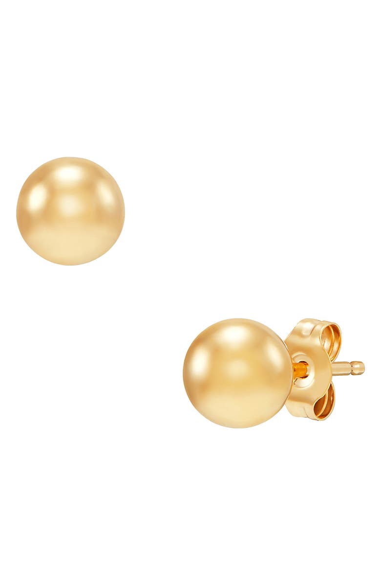 Frankie & Zoe 14k Gold Ball Stud Earrings, Alternate, color, Gold