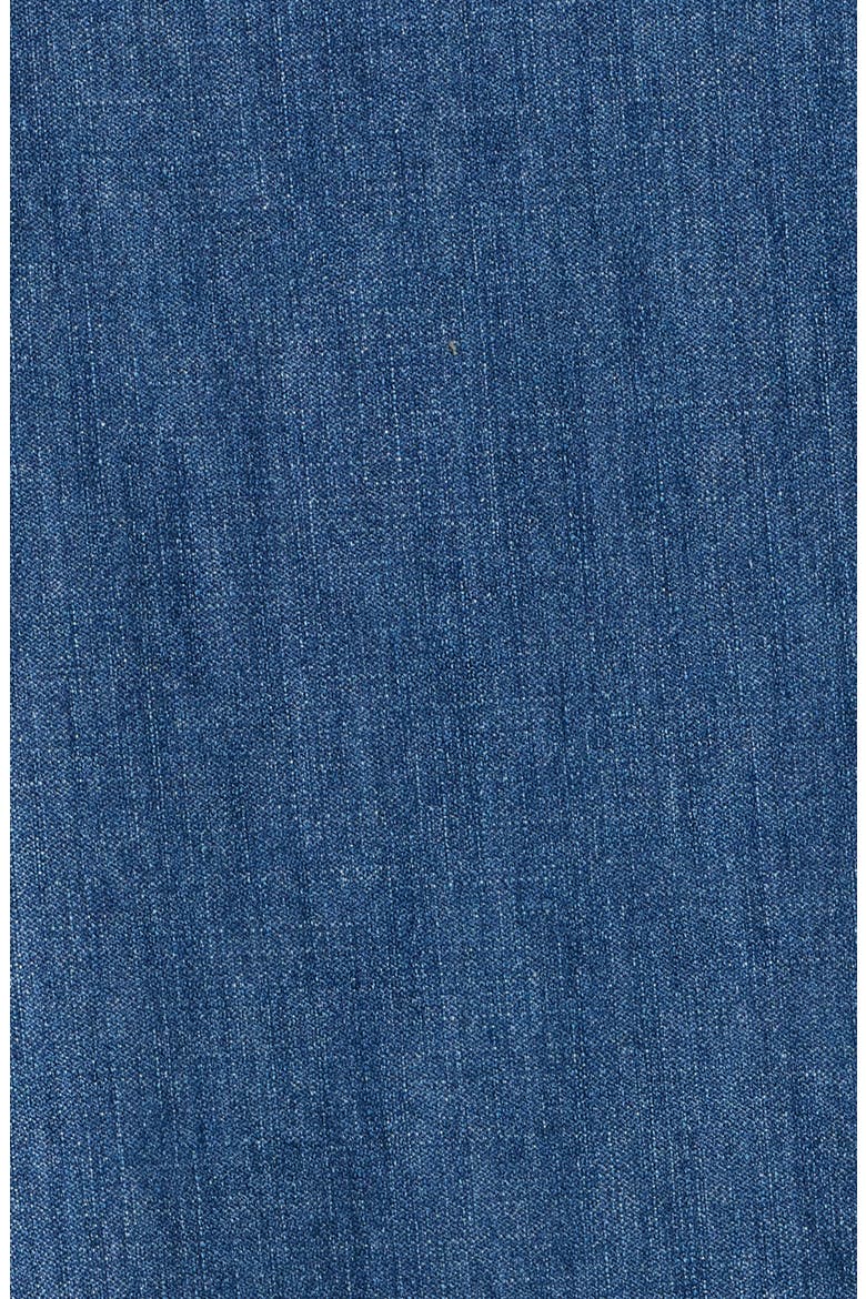 Shell Sleeveless Denim Shift Dress, Alternate, color, DISTRESSED INDIGO WASHED DENIM