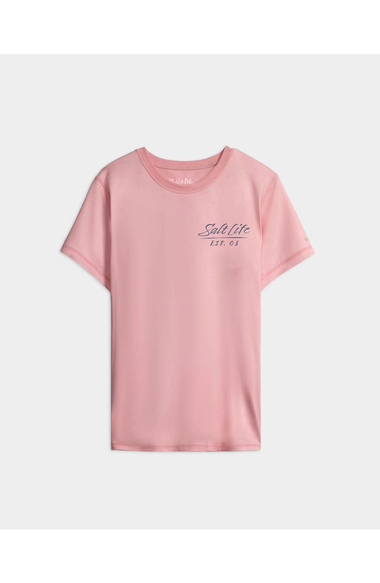 Salt Life Call of the Sea Performance Short Sleeve Tee, Main, color, Rose Bud Heather