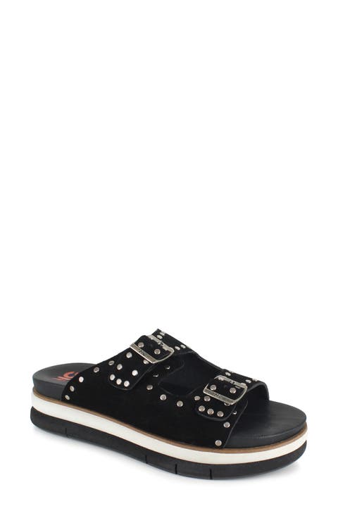 Kynna Studded Platform Slide Sandal (Women)