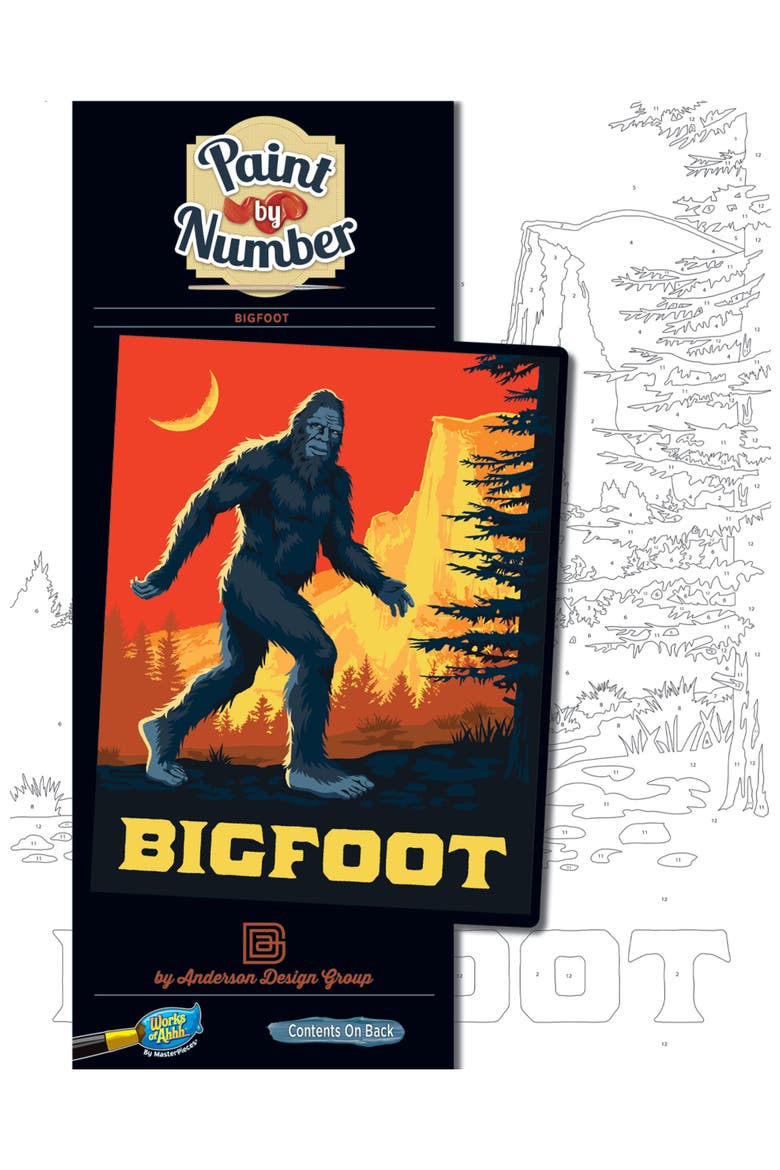 Big Foot - Paint by Number, Main, color, Multicolor