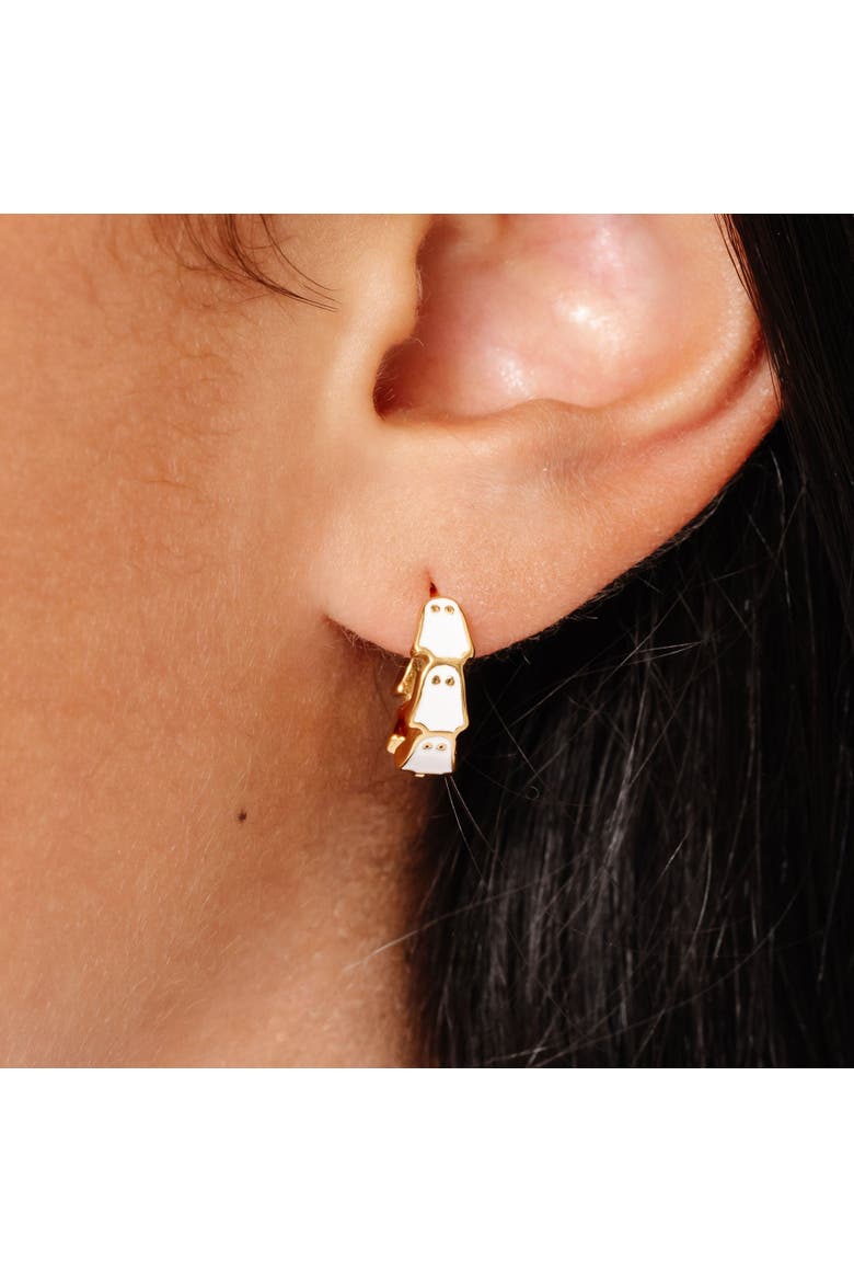 Ghost & Pumpkin Hoop Earring Set, Alternate, color, Multi