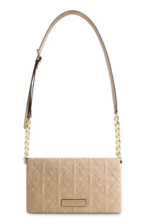 Quilted Horseshoe Flap Bag