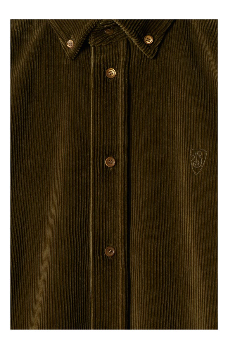 Burberry Relaxed Fit Corduroy Shirt, Alternate, color, 