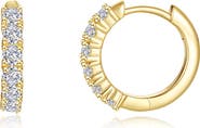 Lafonn Alexa Pavé Simulated Diamond Huggie Hoop Earrings