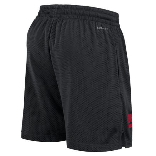 NIKE NIKE BLACK OHIO STATE BUCKEYES 2024 SIDELINE PERFORMANCE MESH SHORTS