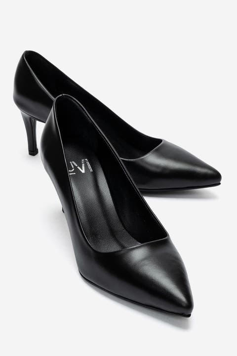 Clyde Leather Stiletto Pointed Toe Pump