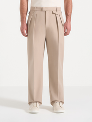 Manière De Voir Pierre Relaxed Fit Pleated Tailored Trousers