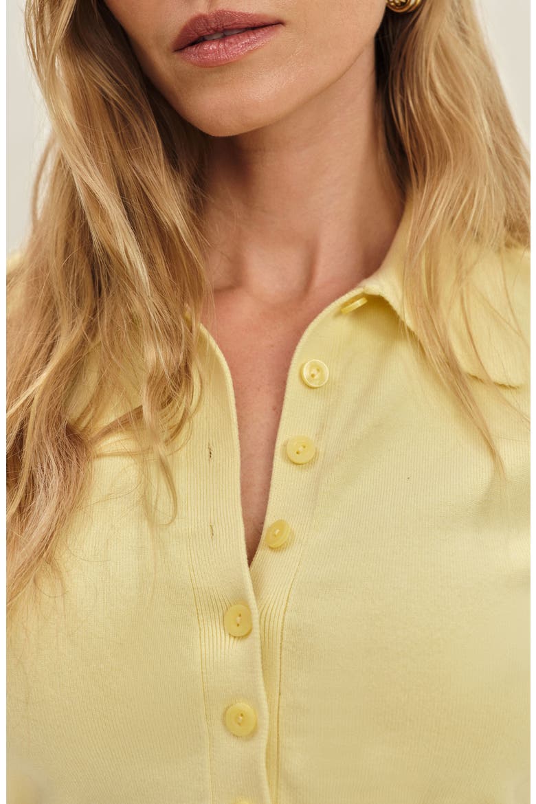 Bentley Crop Polo, Alternate, color, PINEAPPLE