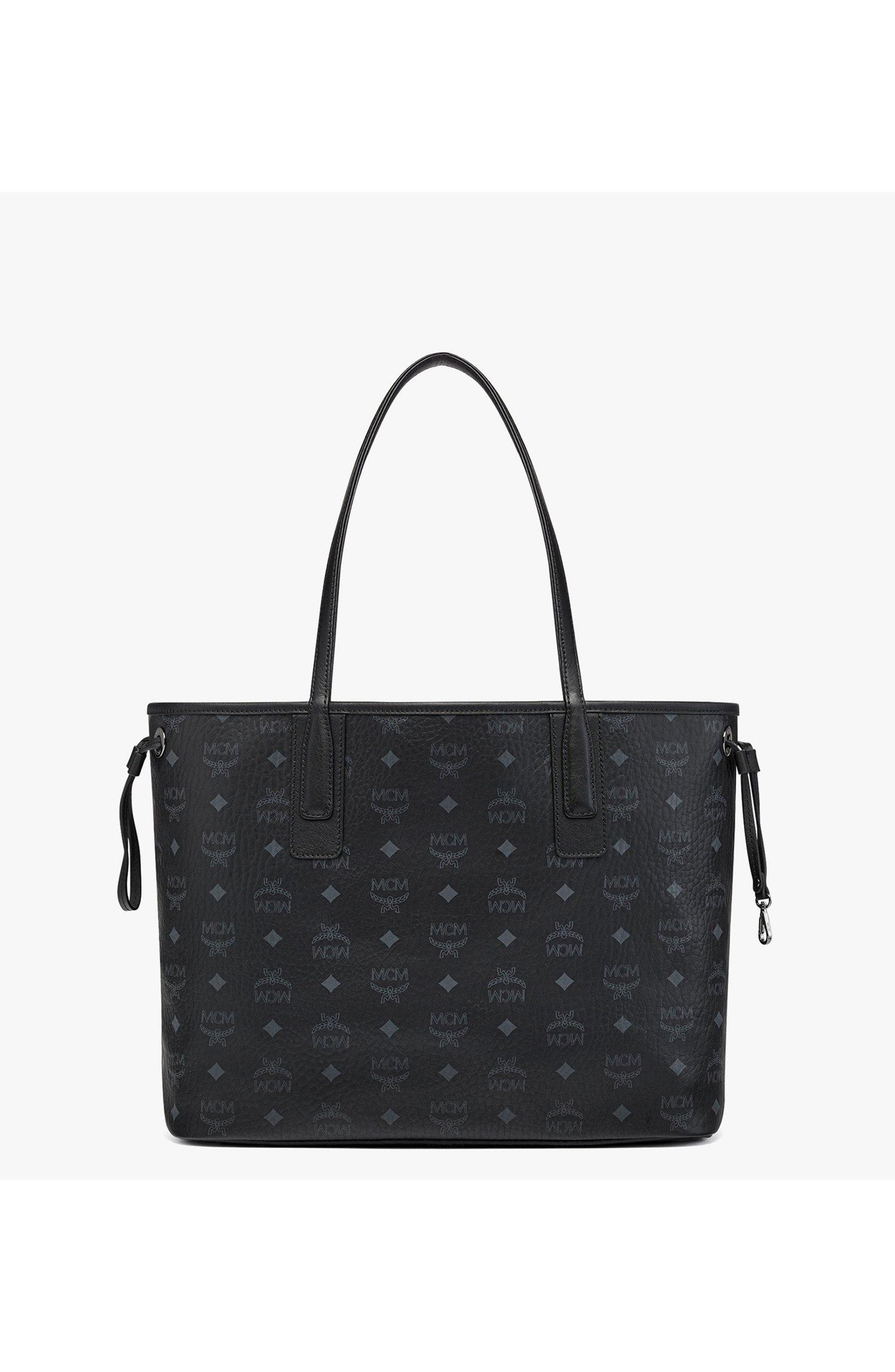 MCM Medium Liz Reversible Shopper, Alternate, color, Black