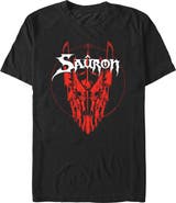 The Lord of the Rings Men's The Lord of the Rings Sauron Red Head  Graphic T-Shirt