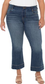 Liverpool Los Angeles Gia Glider Pull-On Crop Flare Jeans