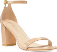 Stuart Weitzman Nudistcurve 75 Block Heel Sandal