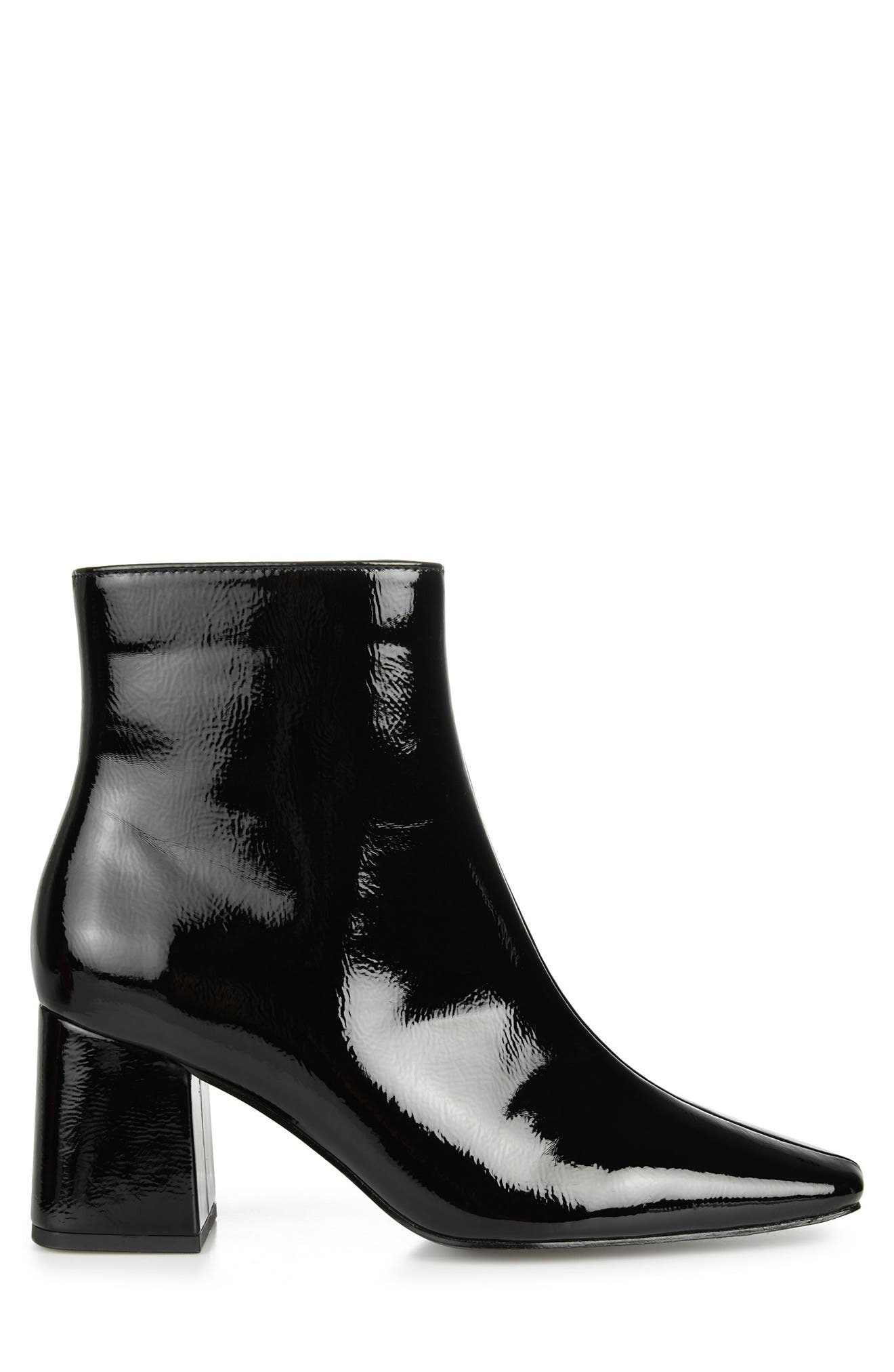 Haylinn Vegan Leather Bootie, Alternate, color, BLACK PU