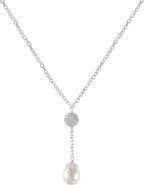 EFFY Sterling Silver Freshwater Pearl Lariat Necklace