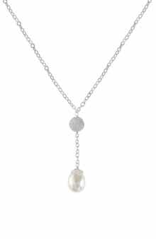 EFFY Sterling Silver Freshwater Pearl Lariat Necklace