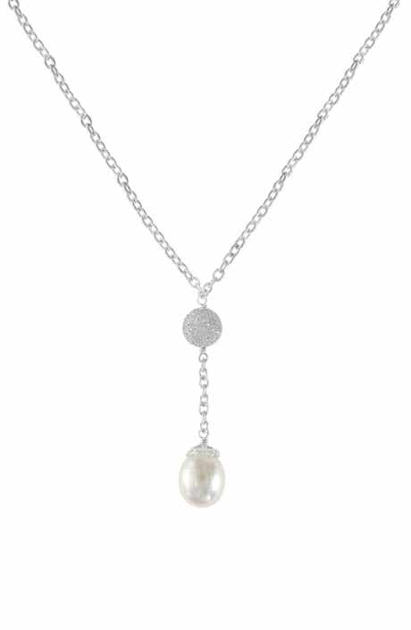 EFFY Sterling Silver Freshwater Pearl Lariat Necklace