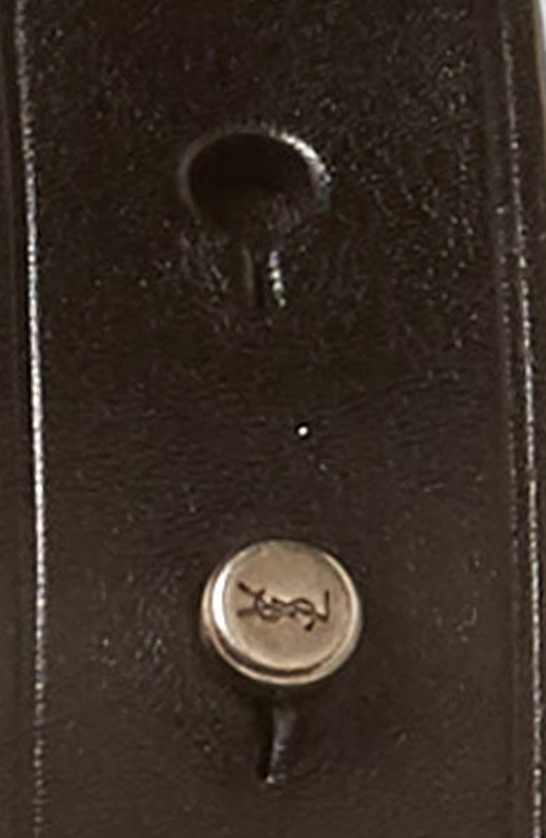 Saint Laurent Fetiche Leather Belt, Alternate, color,