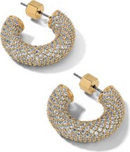 MIRANDA FRYE Dolly Pavè Hoop Earrings
