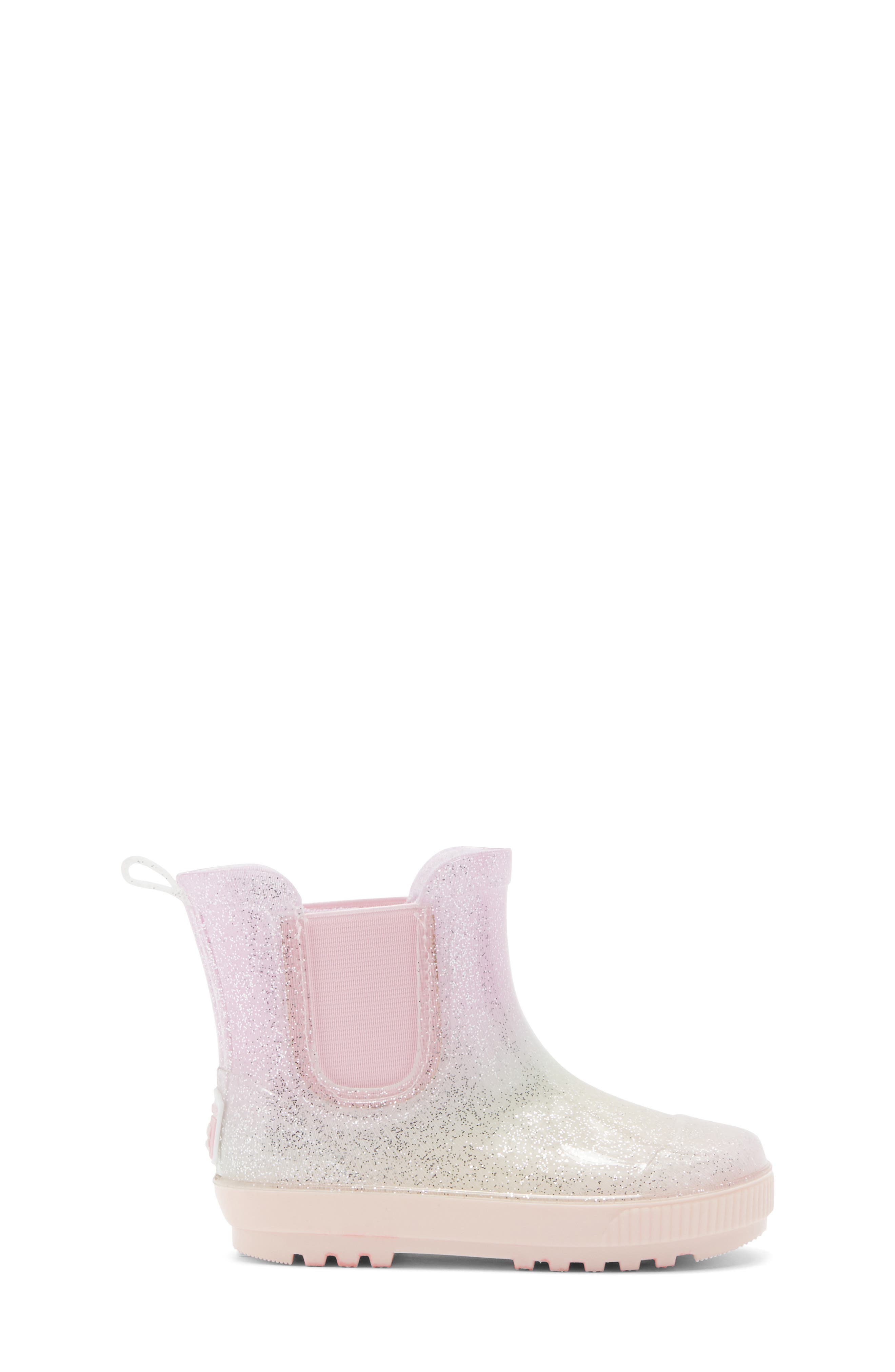 BEARPAW Kids' Pink Glitter Rain Boot, Alternate, color, Pink Glitter