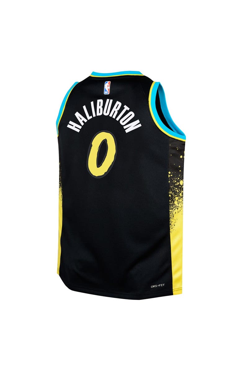 Nike Youth Nike Tyrese Haliburton Black Indiana Pacers 2023/24 Swingman Replica Jersey - City Edition, Alternate, color, 