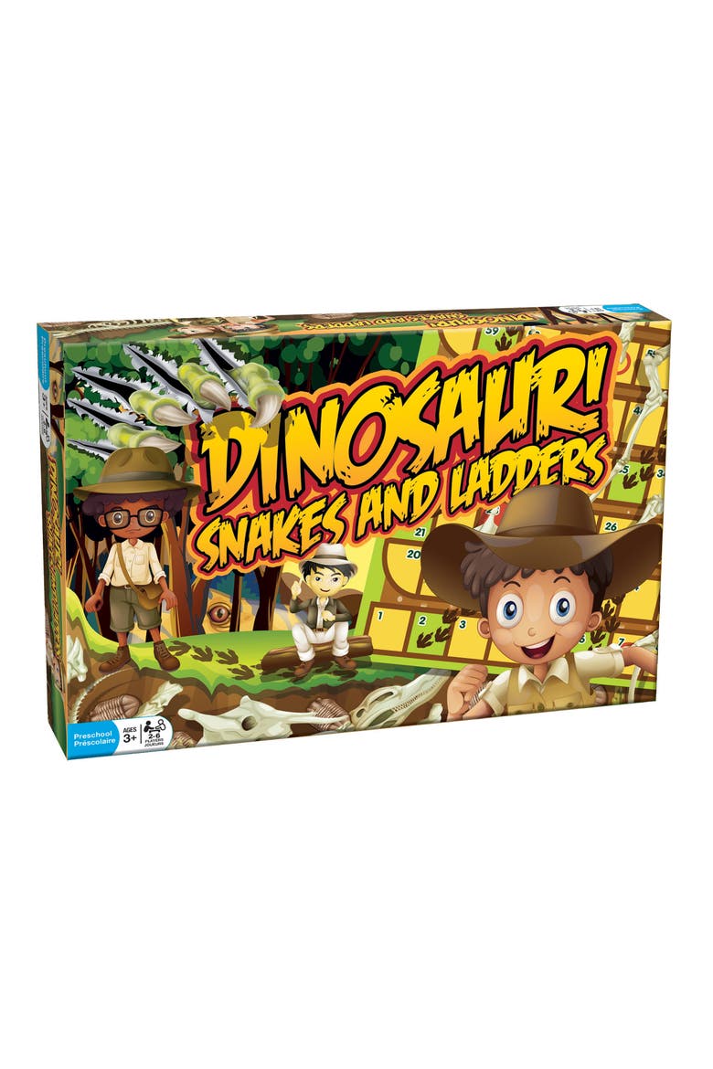 Dinosaur Snakes And Ladders A Dinosized Twist On A Classic Game, Main, color, Multicolored