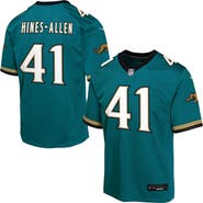 Nike Youth Nike Josh Hines-Allen Teal Jacksonville Jaguars Alternate 2 Prowler Throwback Game Jersey