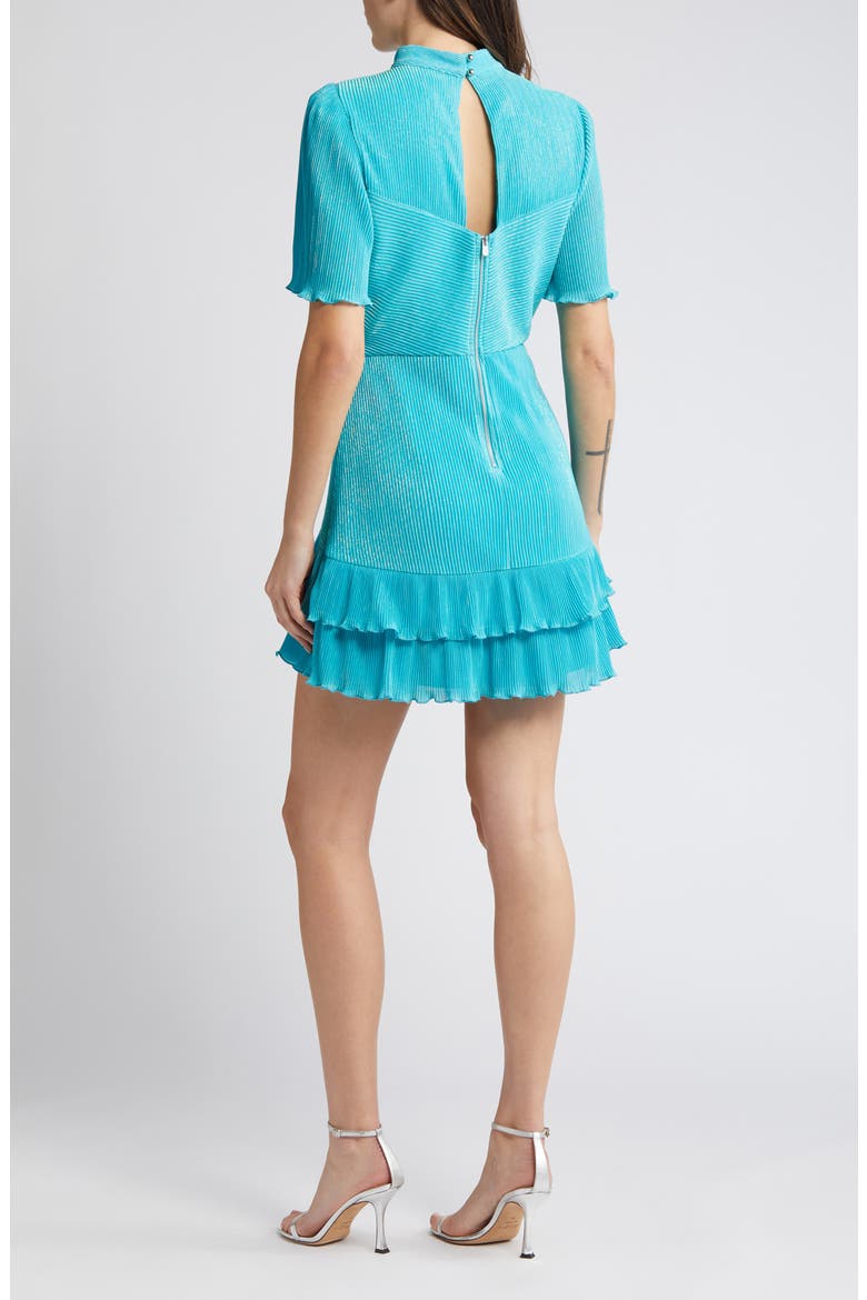 Marabella Ruffle Texture Dress, Alternate, color, ELECTRIC BLUE