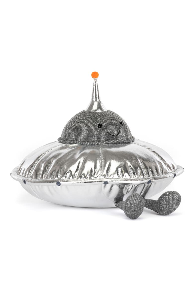 Amuseables Jellysaucer Plushie, Main, color, SILVER