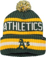 '47 Men's '47 Green Oakland Athletics Bering Cuffed Knit Hat with Pom