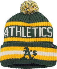 '47 Men's '47 Green Oakland Athletics Bering Cuffed Knit Hat with Pom