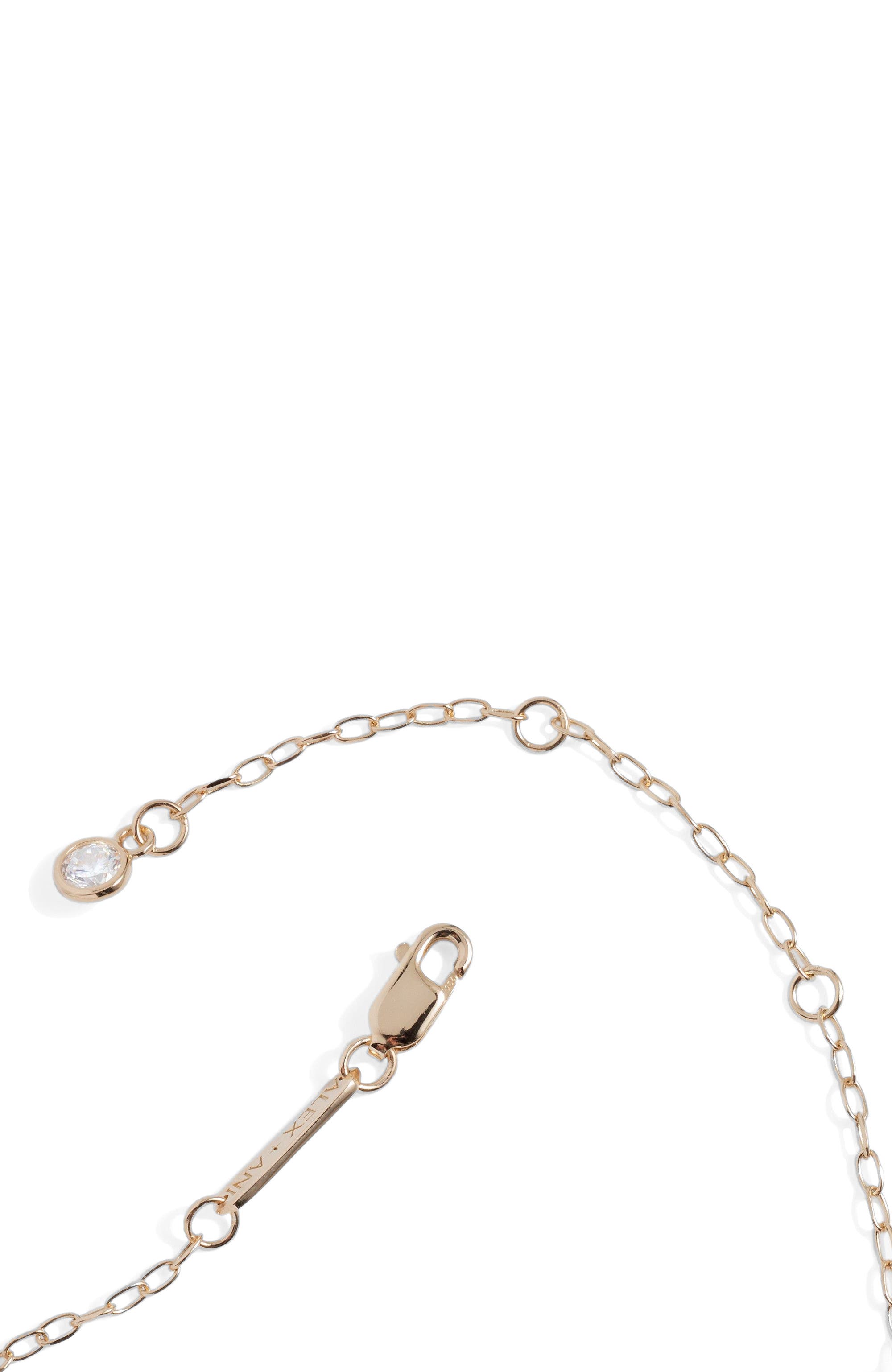 Alex and Ani Gold Elongated Initial Pendant Necklace (Women) | Nordstrom