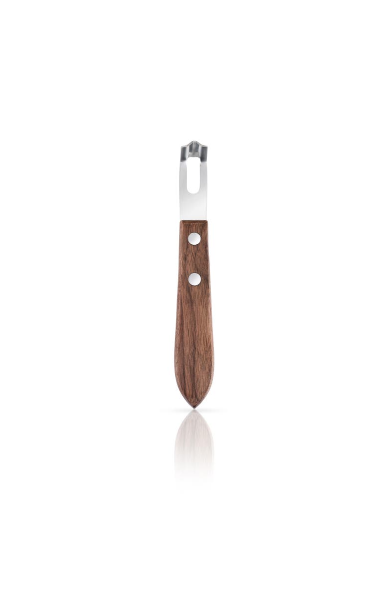 Viski Professional Walnut Channel Knife in Stainless Steel, Main, color, Brown