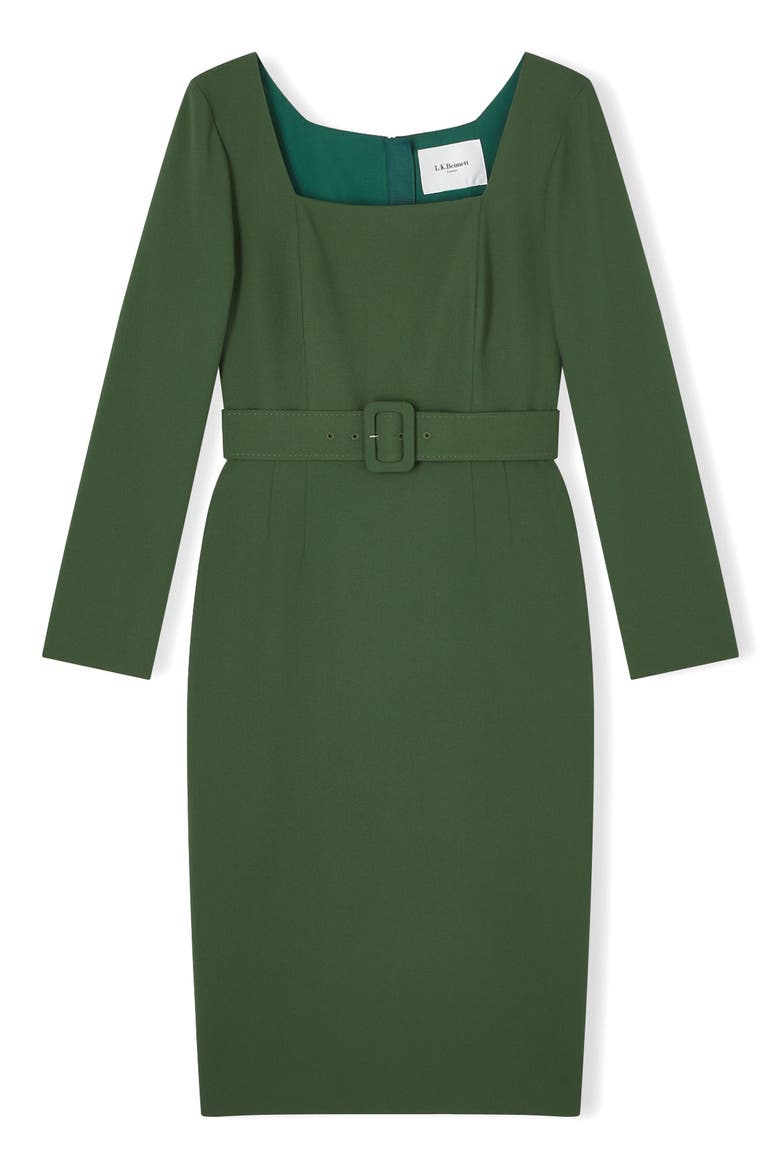 Carrington Long Sleeve Dress, Alternate, color, GRE-FOREST