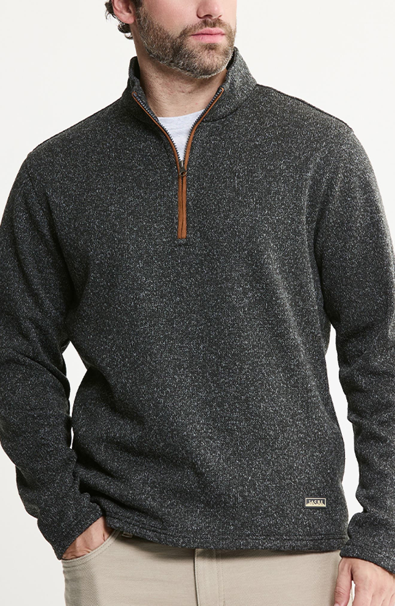 Stretch Sweater Fleece Quarter Zip Pullover