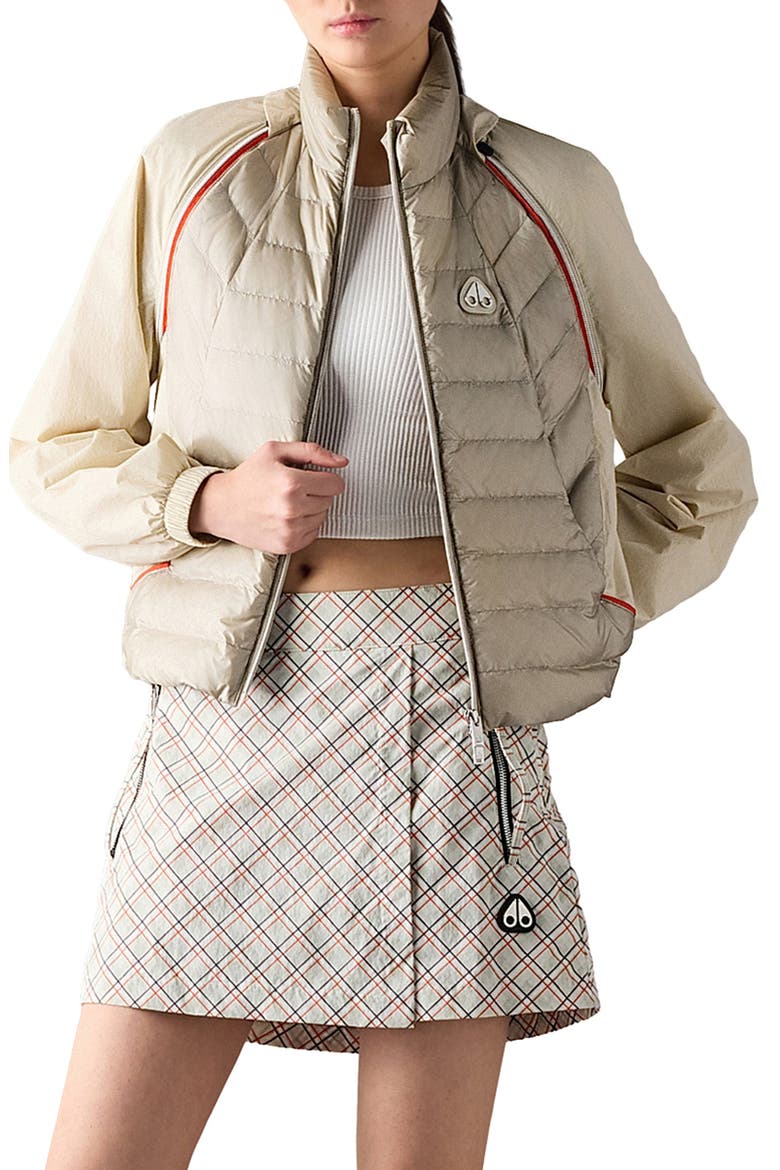 Cloud Walker 800 Fill Power Down Hybrid Jacket, Main, color, ALABASTER