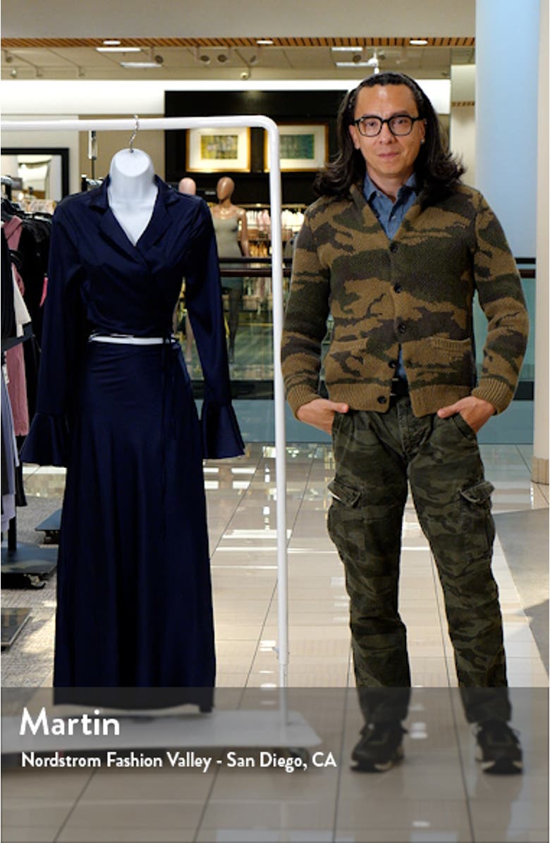 Nova Long Sleeve Satin Two-Piece Dress, sales video thumbnail