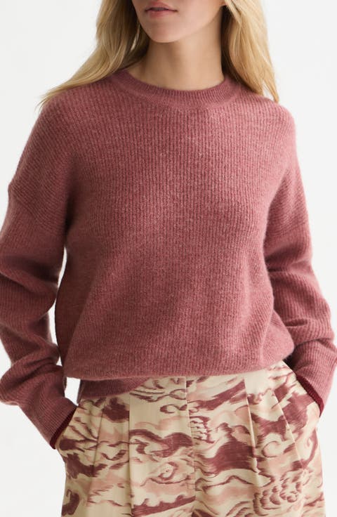 Fuzzy Crewneck Sweater