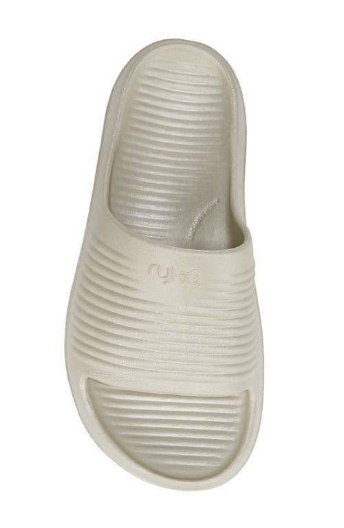 Ryka Women's Echo-recovery Slide Recovery Sandals In Gold
