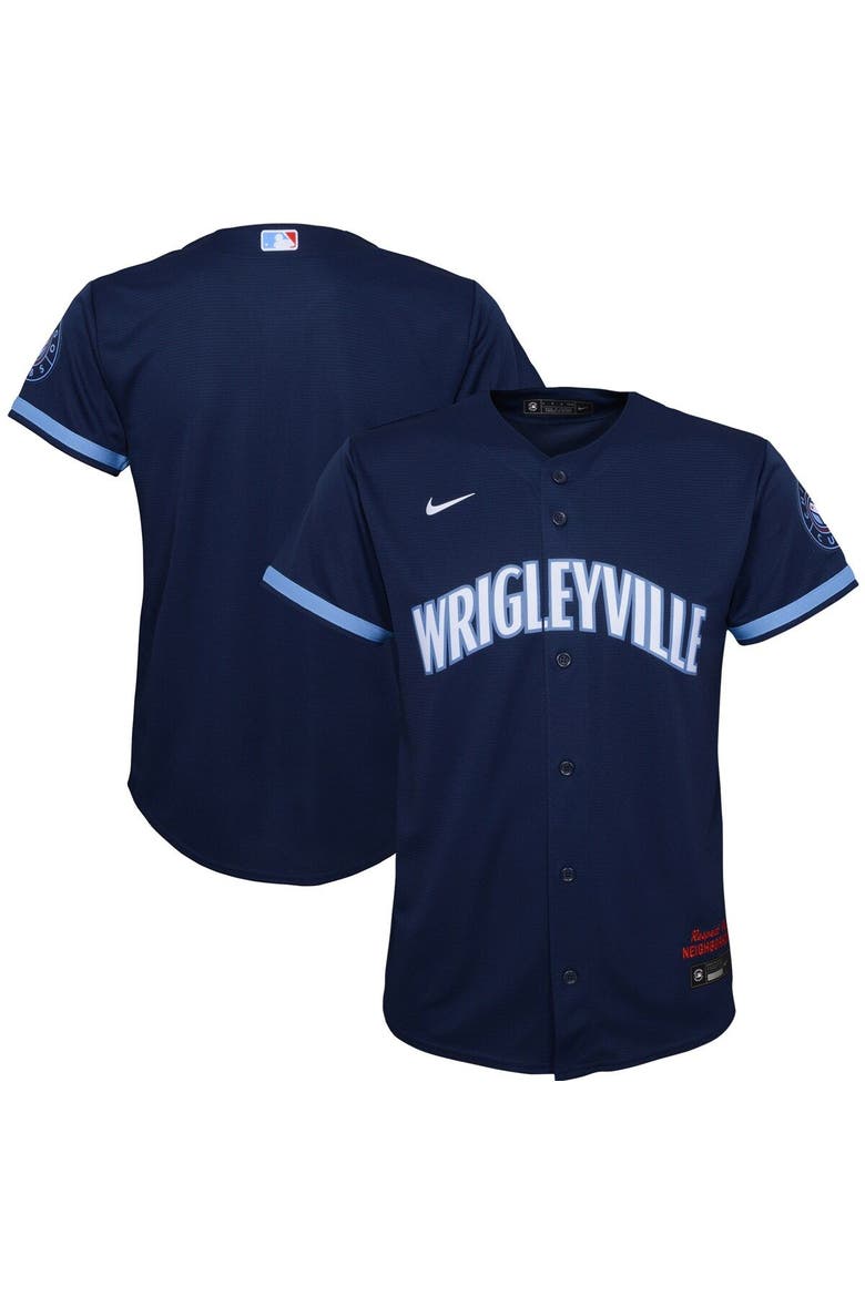 Youth Nike Navy Chicago Cubs City Connect Replica Jersey, Main, color, Navy